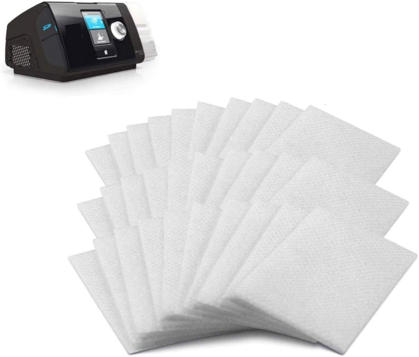 HASTHIP® 70Pcs Filters for CPAP Machine Replacement Cotton Filters Only for ResMed Airsense10/Aircurve10/S9 CPAP Machine. HASTHIP® 70Pcs Filters for CPAP Machine Replacement Cotton Filters Only for ResMed Airsense10/Aircurve10/S9 CPAP Machine.